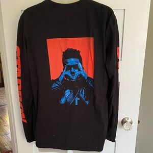 Starboy XO The Weeknd Long Sleeved Shirt Painted Graphics XL